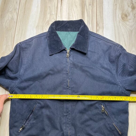 J. Galt Shanghai Mens Blue Long Sleeve Full Zip Modern Look Bomber Jacket Size S - Picture 8 of 11